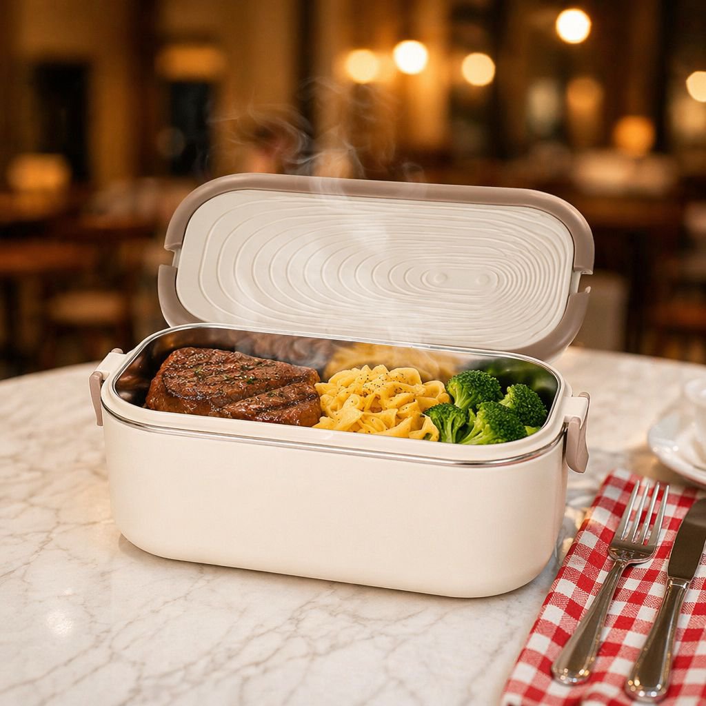 Plug-in Portable Lunch Box with Heating and Insulation
