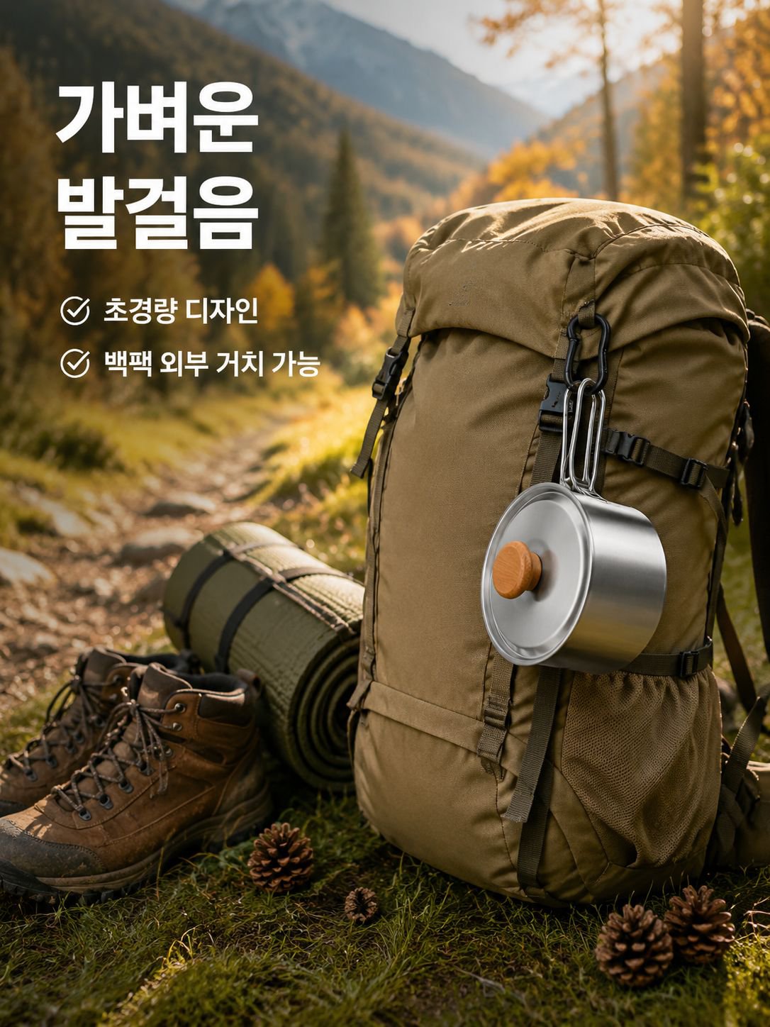 야외 캠핑 냄비