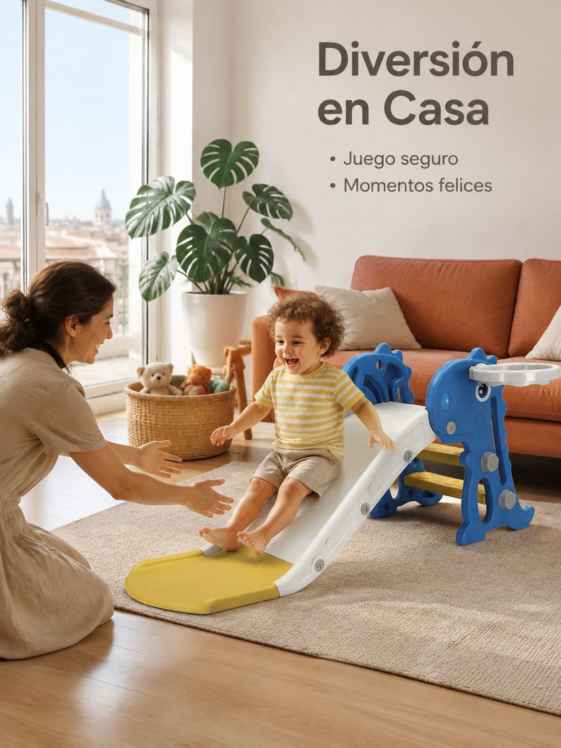 Tobogán Plegable para Niños para Uso en Interiores