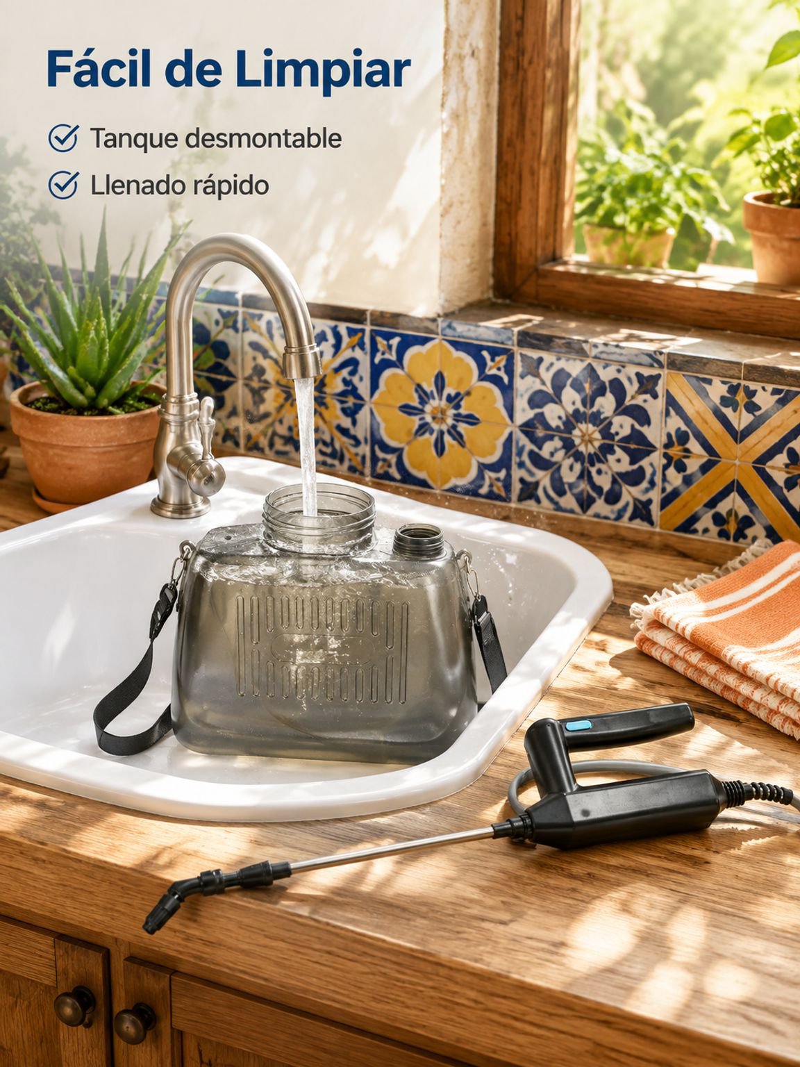Pulverizador pequeño con batería de litio, rociador automático para jardinería doméstica