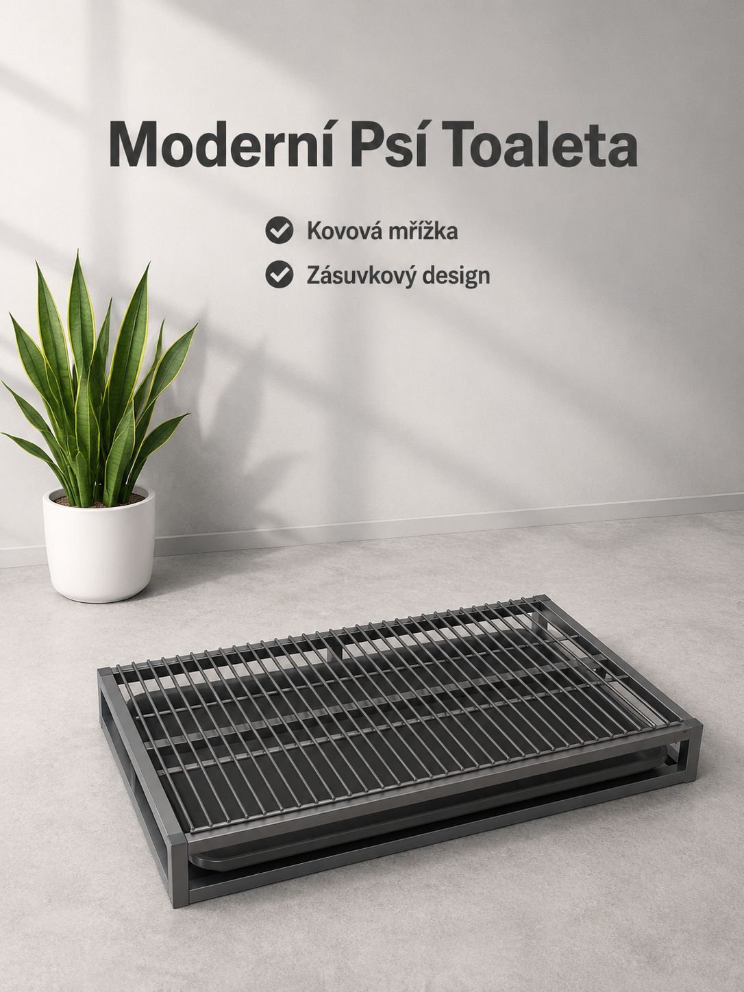 Toaleta s pískem pro střední psy