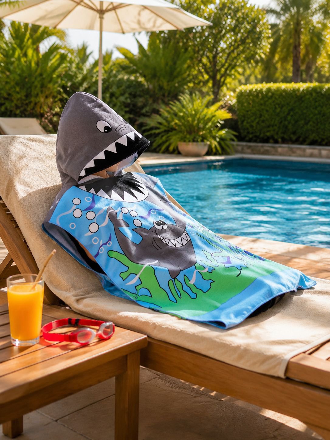Peignoir enfant motif dinosaure mignon