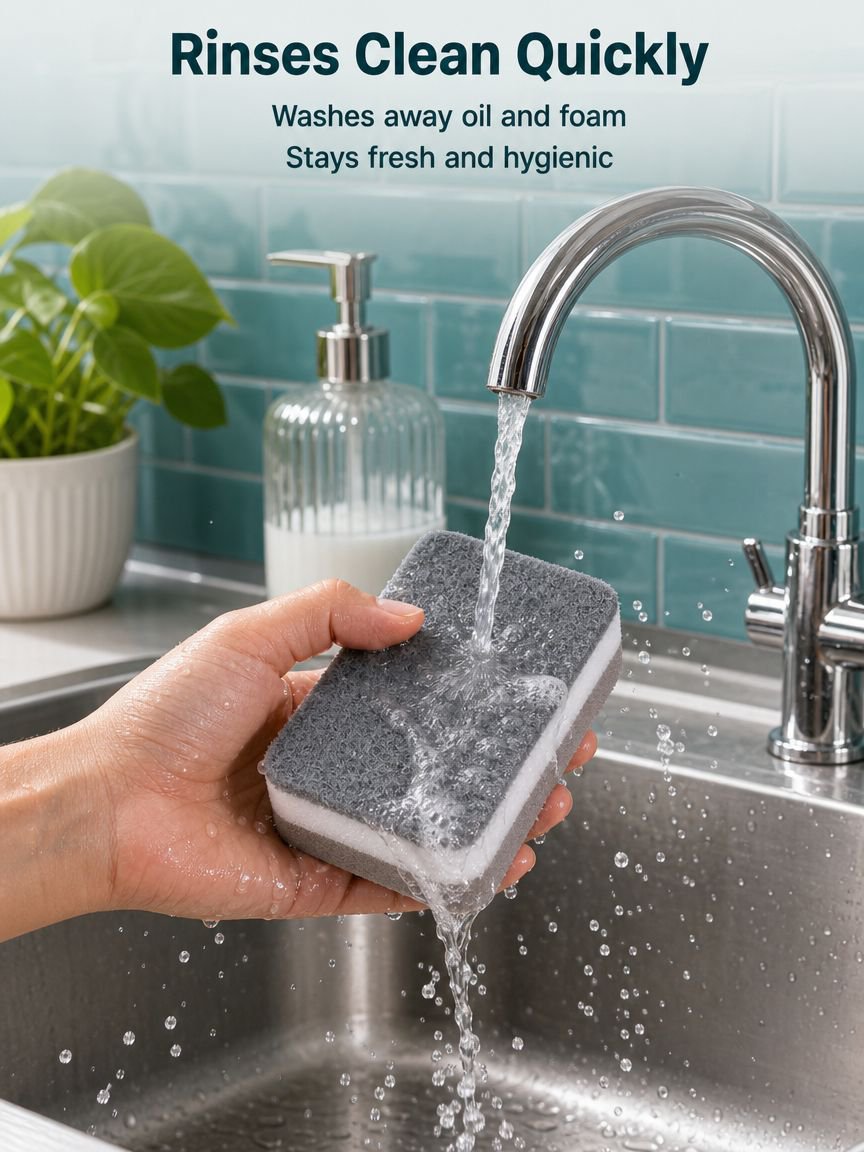Thickened Dishwashing Sponge