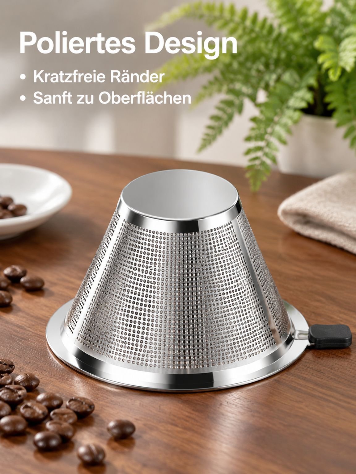 Manueller Kaffeefilter zum Aufbrühen einer frischen Tasse Kaffee