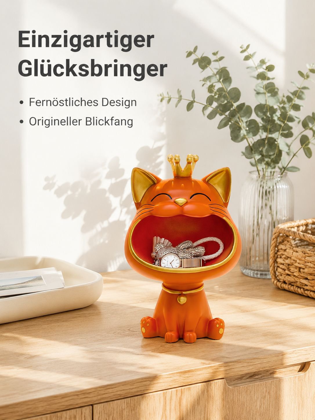 Maneki-Neko Schlüsselablage für den Eingangsbereich