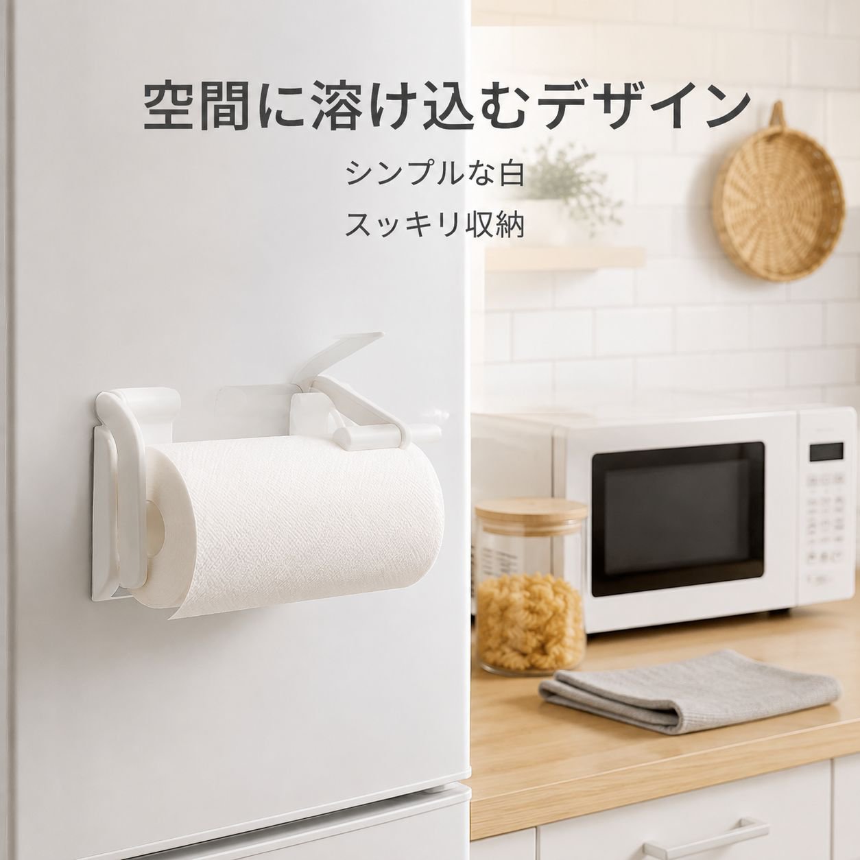 多機能マグネット式キッチン収納ラック