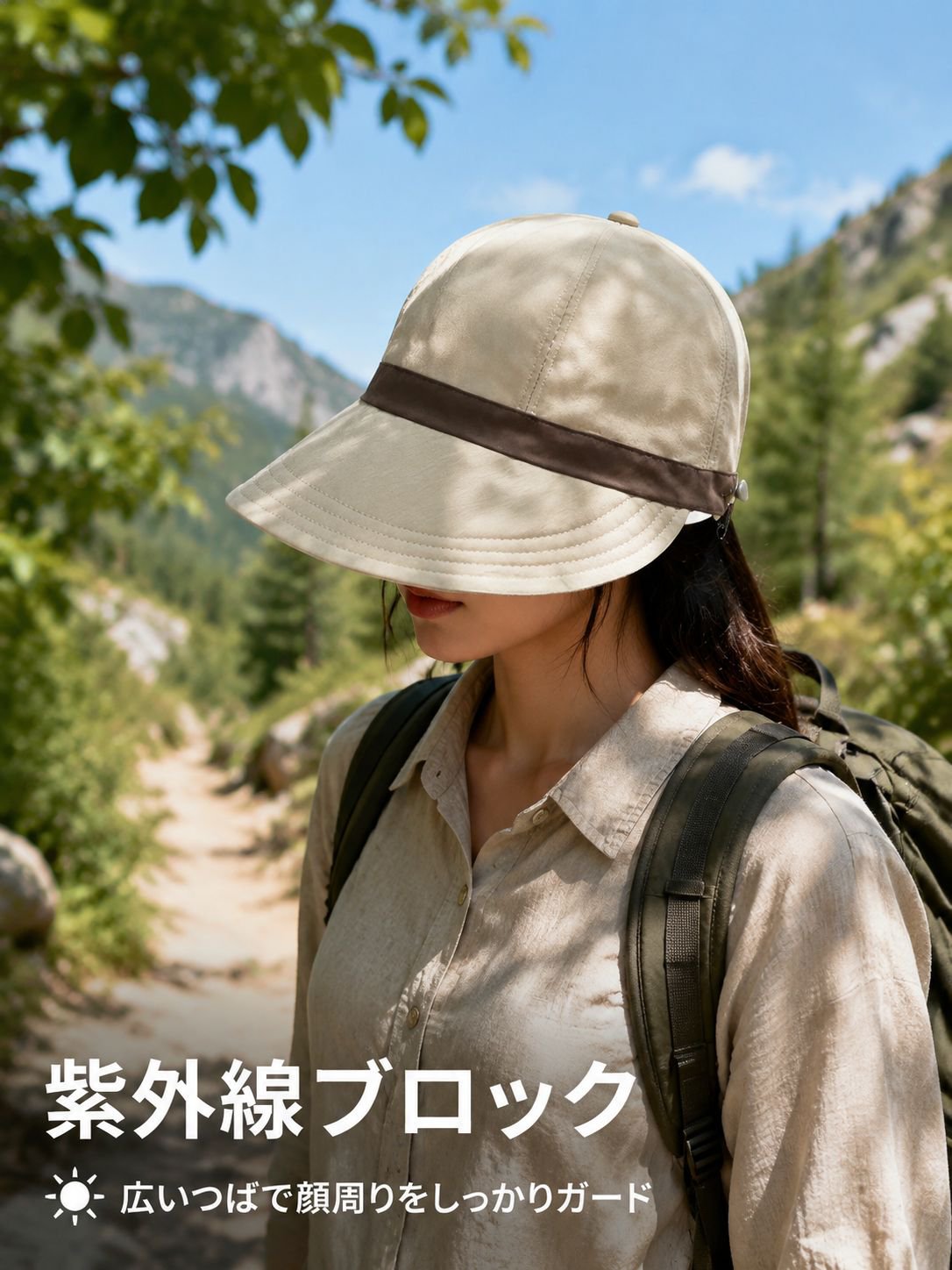 吊り下げ可能な防水日焼け防止ターバンハット