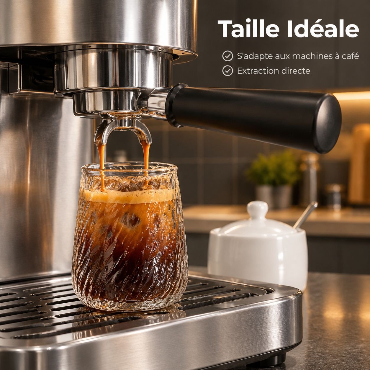 Verre en Borosilicate Résistant à la Chaleur Tasse à Café Latte