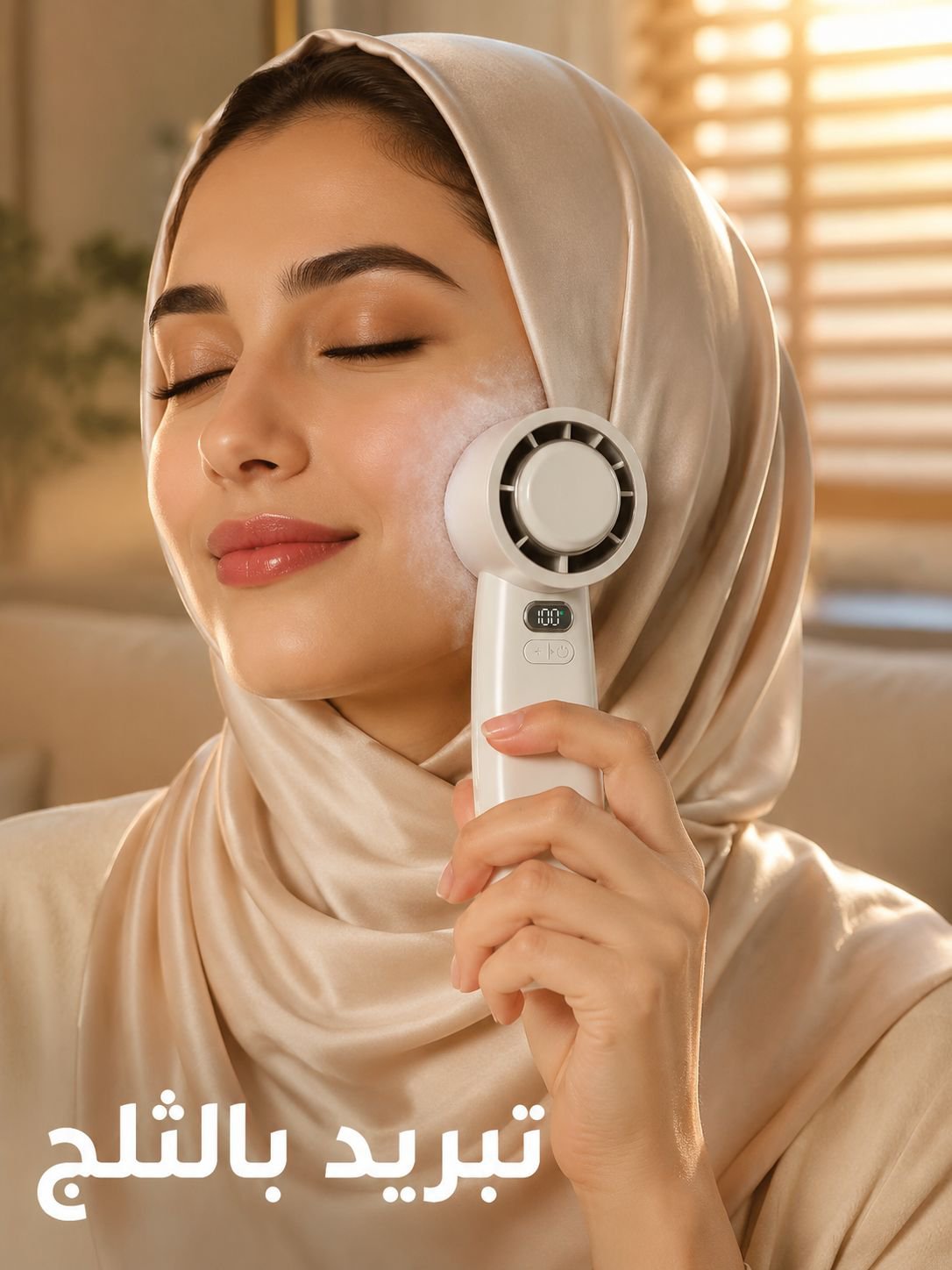 مروحة تبريد توربينية محمولة · تبريد فوري حتى 18 درجة