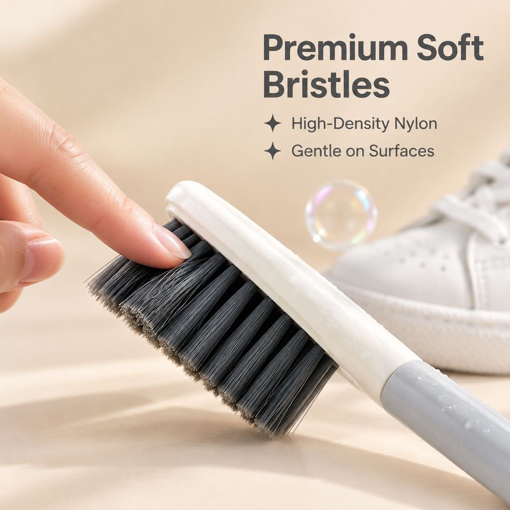 Soft Bristle Shoe Brush Multifunctional Laundry Cleaning Scrub Brush for Shoes
