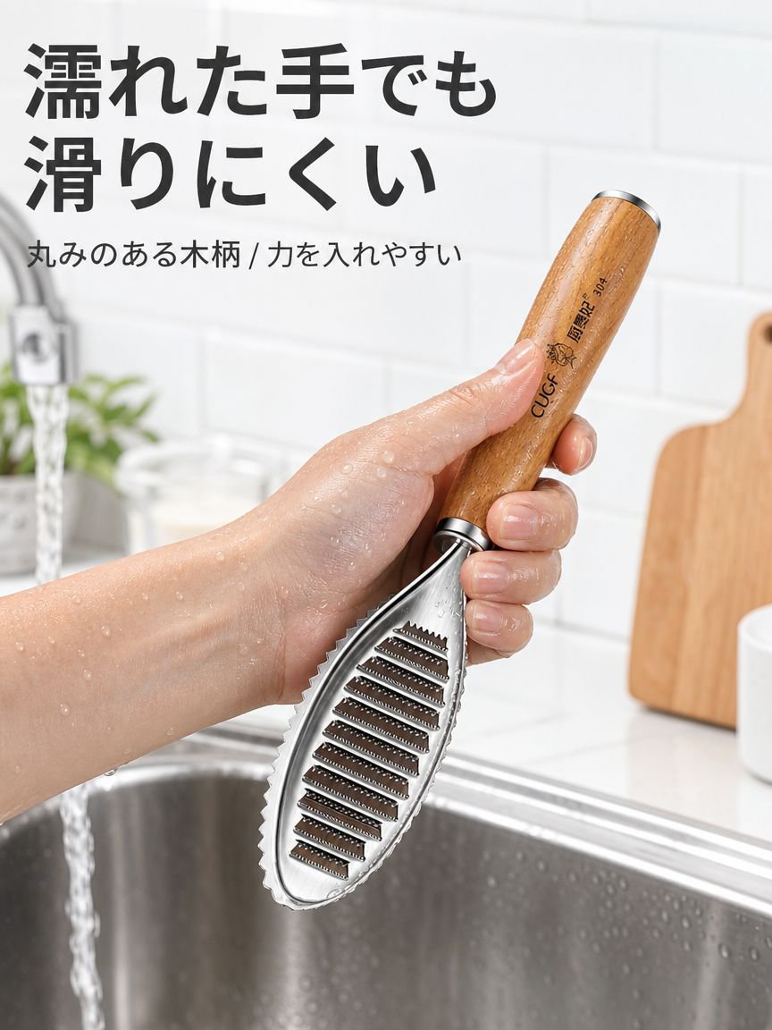 魚の鱗取り、家庭用鱗取りツール
