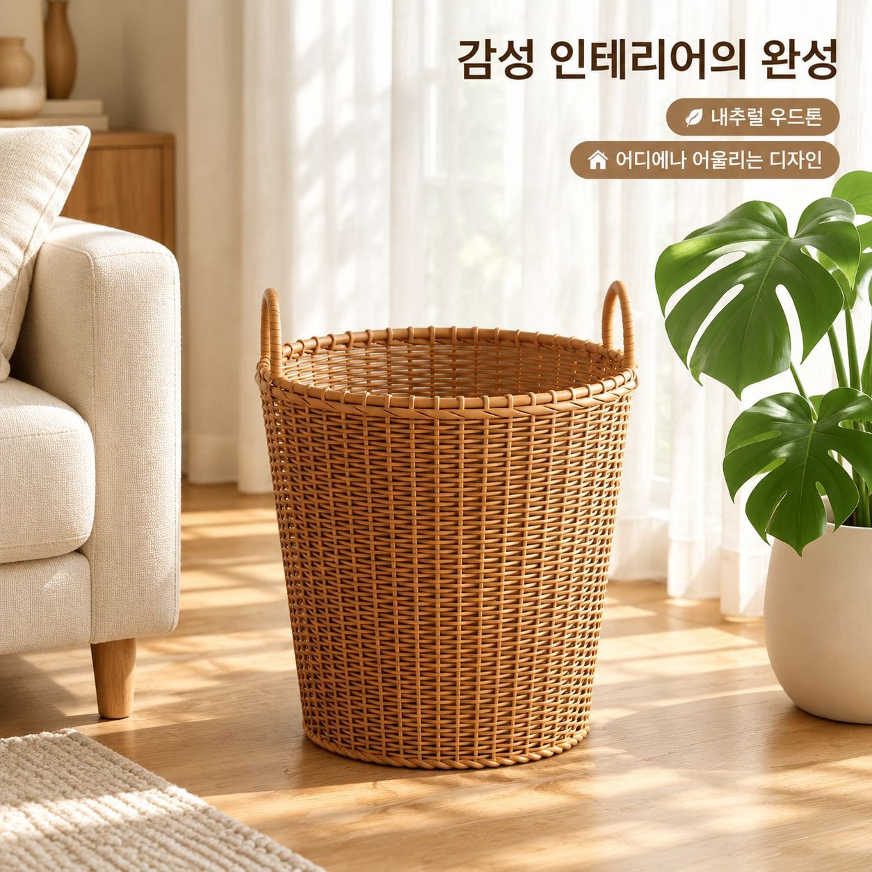 모던 대용량 빨래바구니 런드리바스켓 인형 장난감 수납통 빨래통