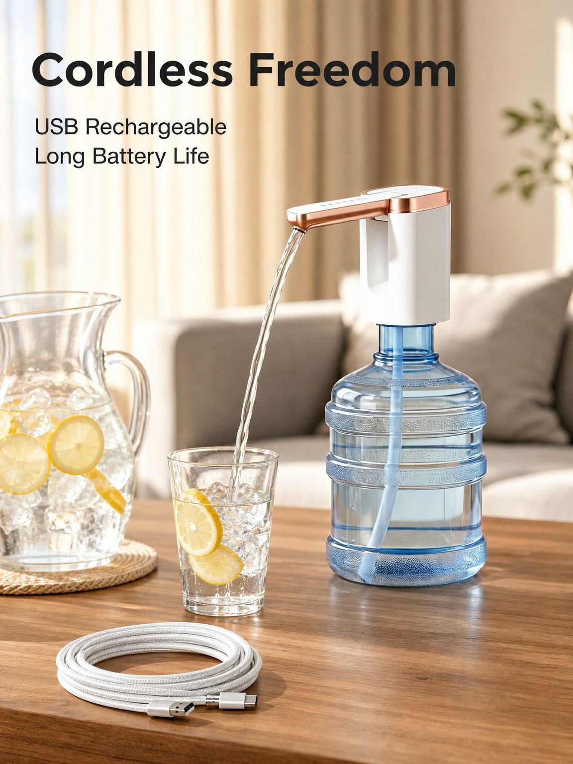 Portable Water Dispenser Pump for Bottled Water
