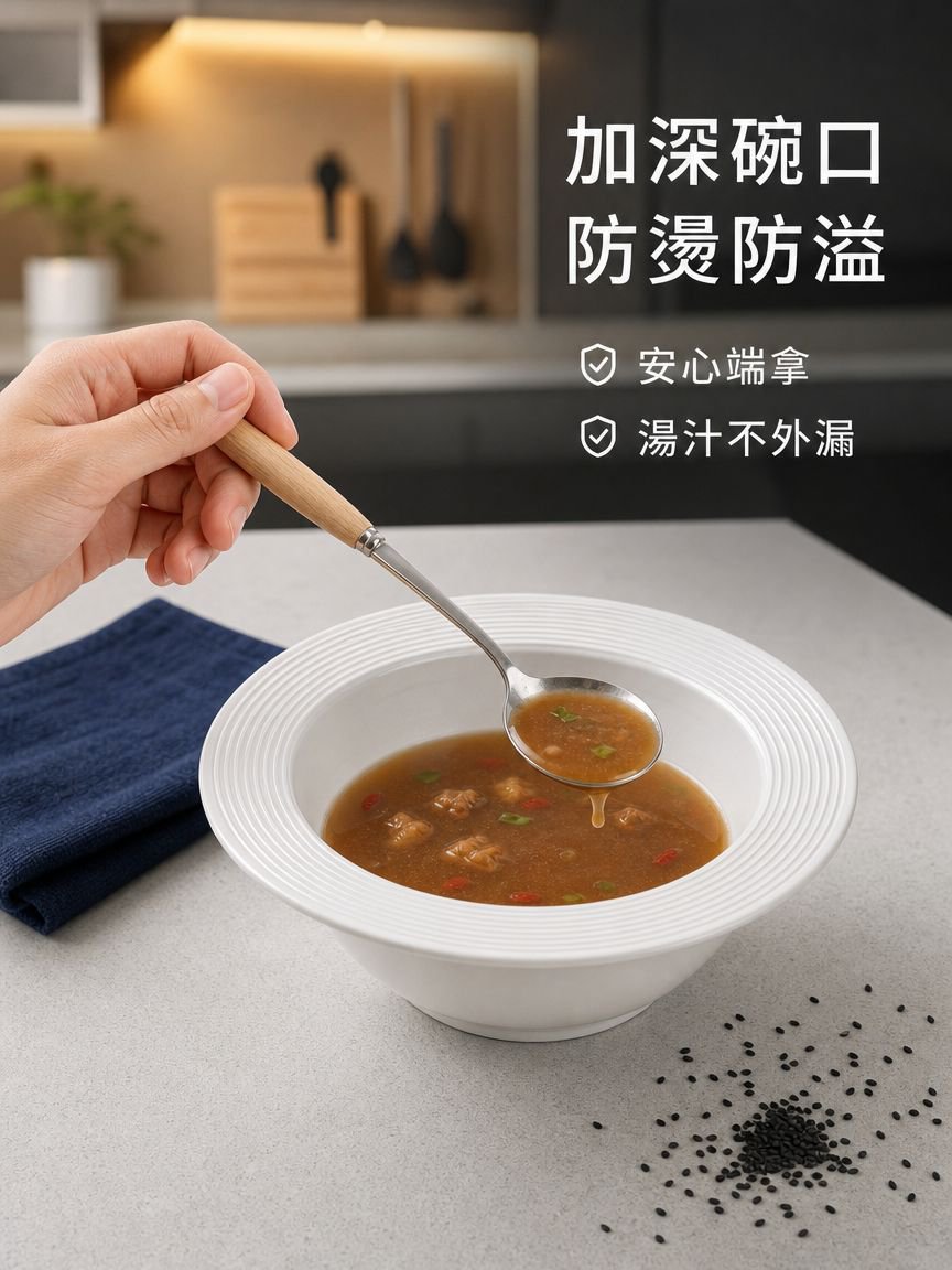 大容量深口陶瓷碗