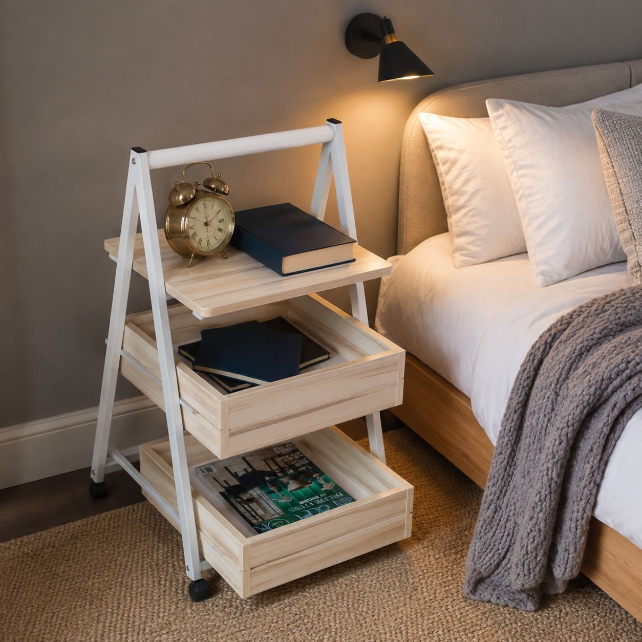Stylish coffee table with file storage for home office