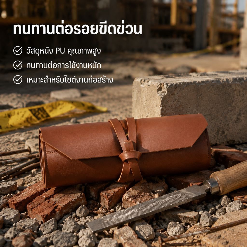 กระเป๋าหนังสำหรับจัดเก็บเครื่องมือช่างไม้และช่างไฟฟ้า