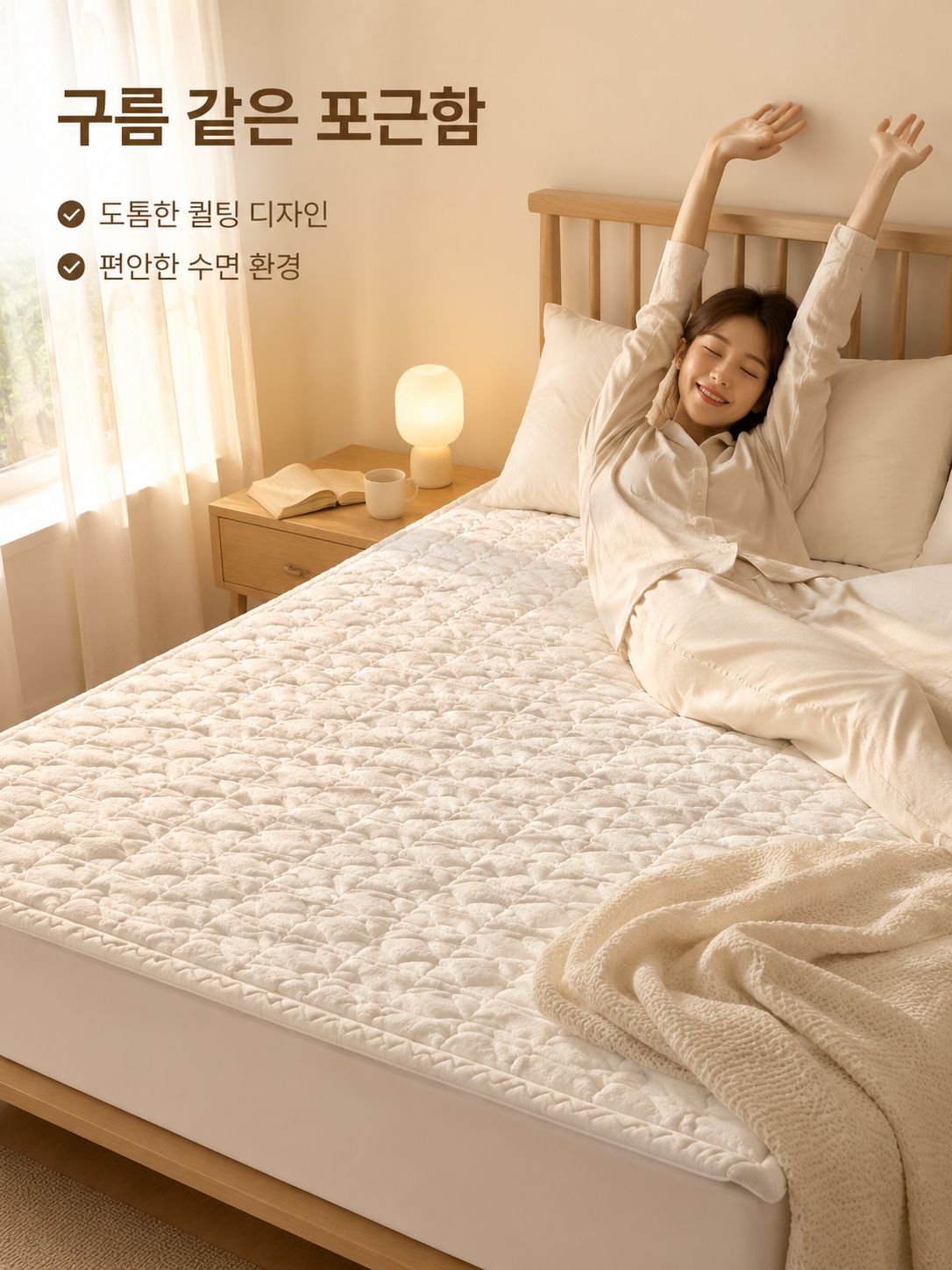 편안한 진드기 방지 매트리스 프로텍터