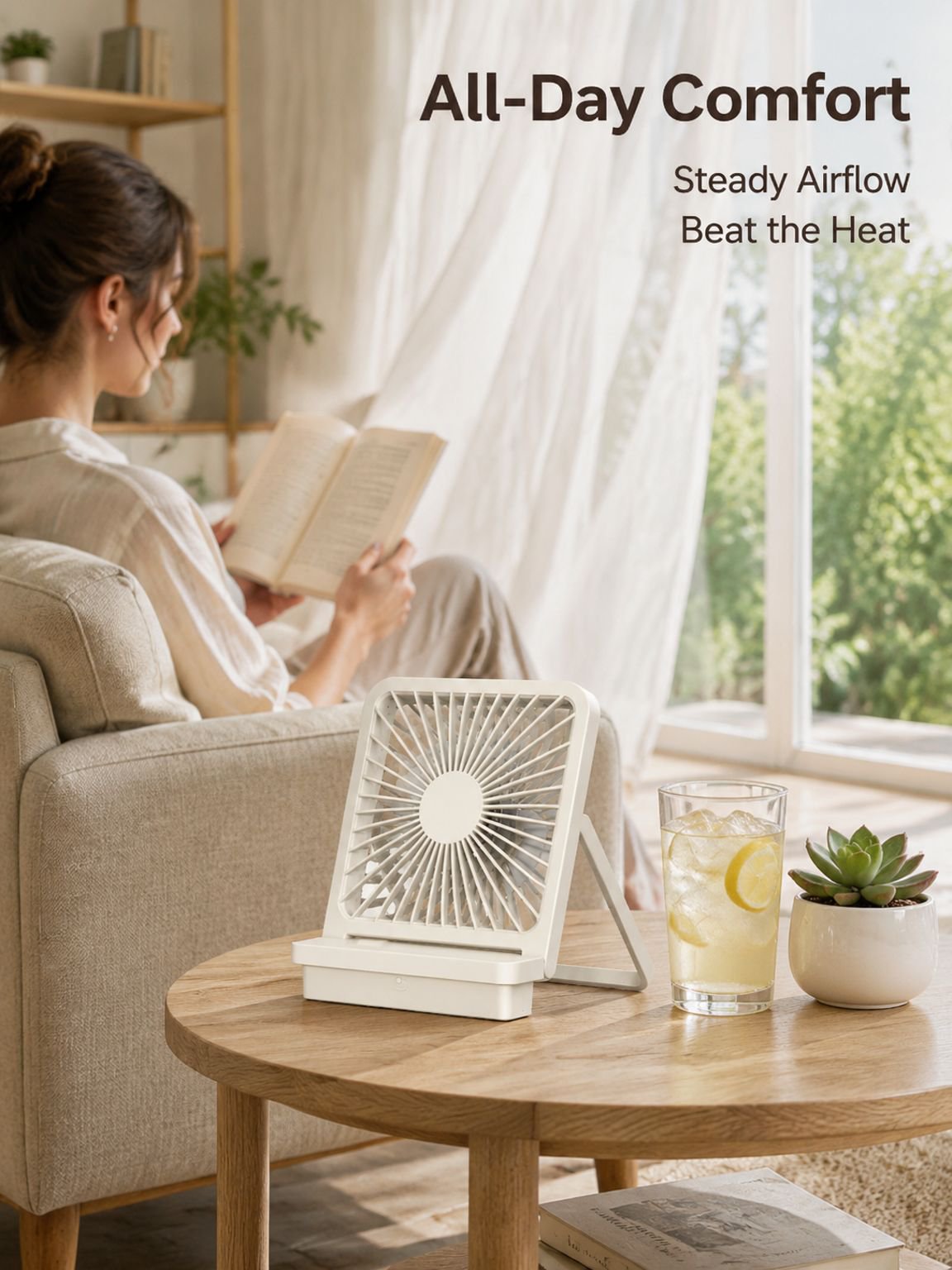 Easy-to-carry mini fan for any environment