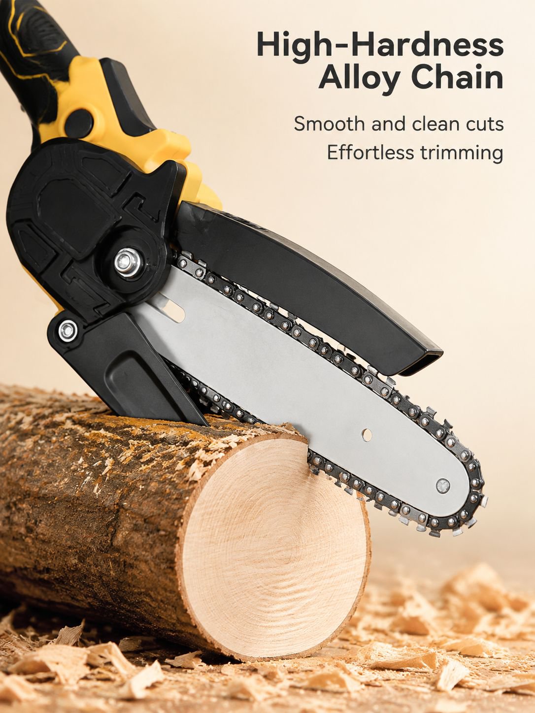 High-power mini chainsaw for garden and outdoor tasks