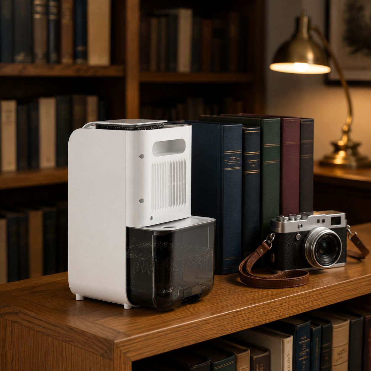 Quiet dehumidifier operating in bedroom