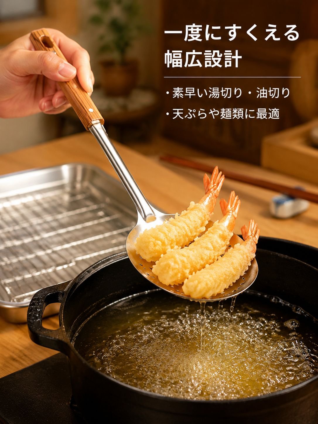 ステンレス製フライ返し3点セット
