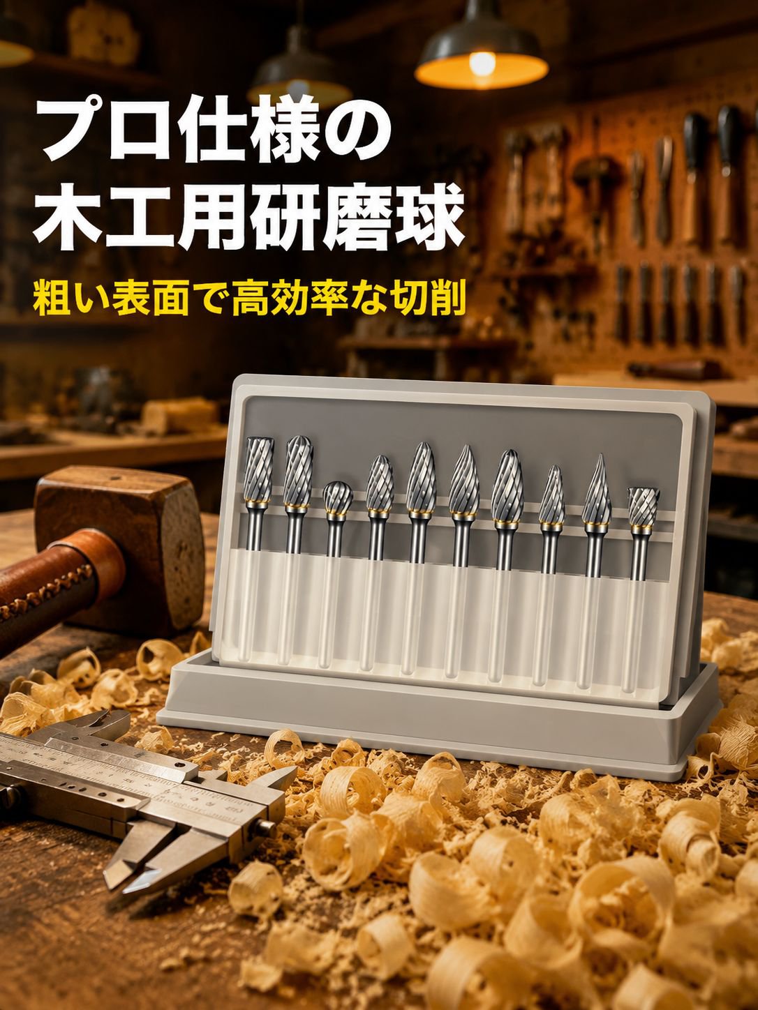 電動グラインダーの研削ヘッド