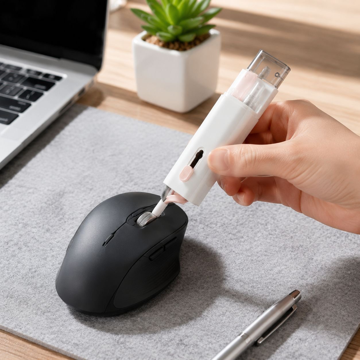 Kompaktes 7-in-1 Reinigungsset für unterwegs