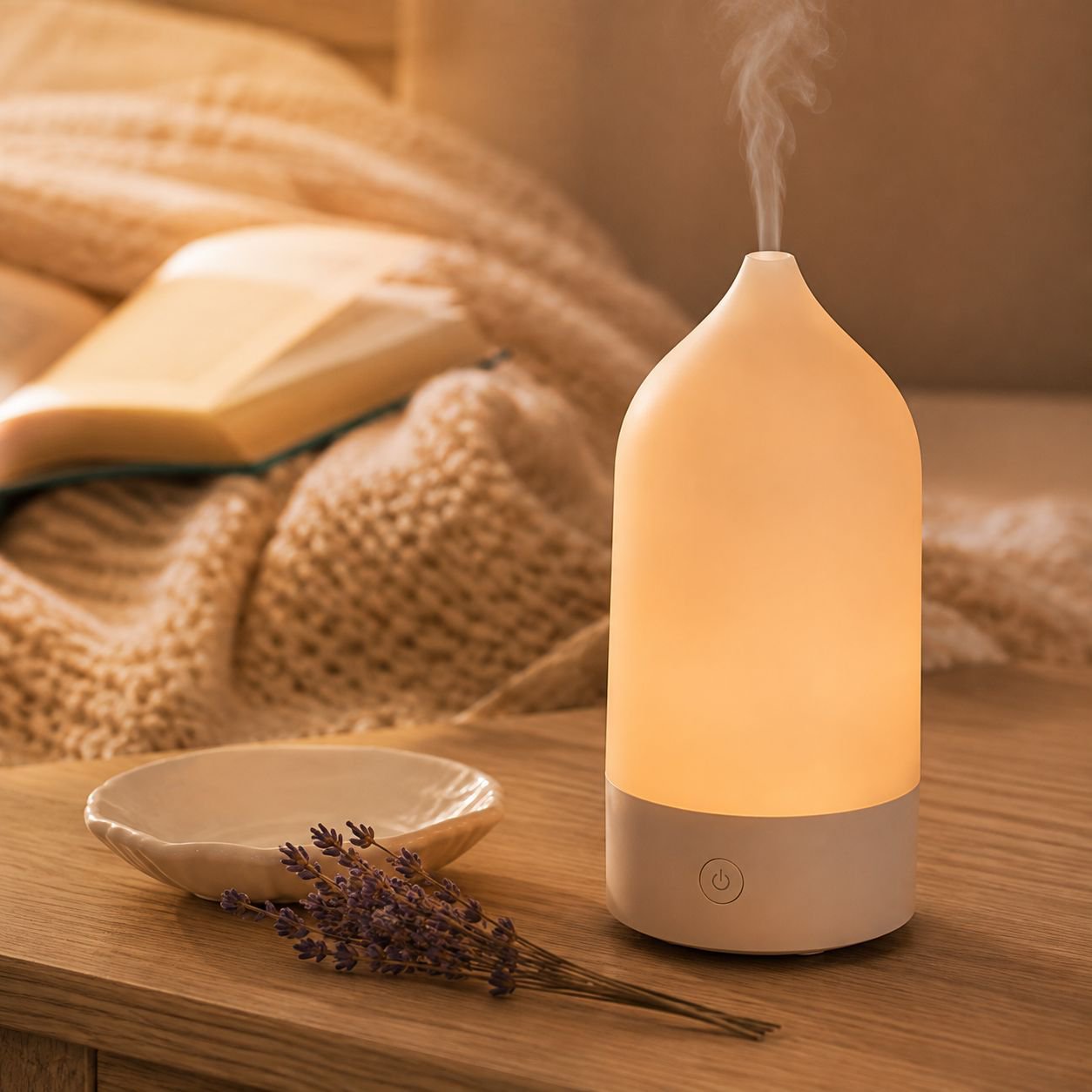 Modern bedroom atmosphere lamp with color-changing lights