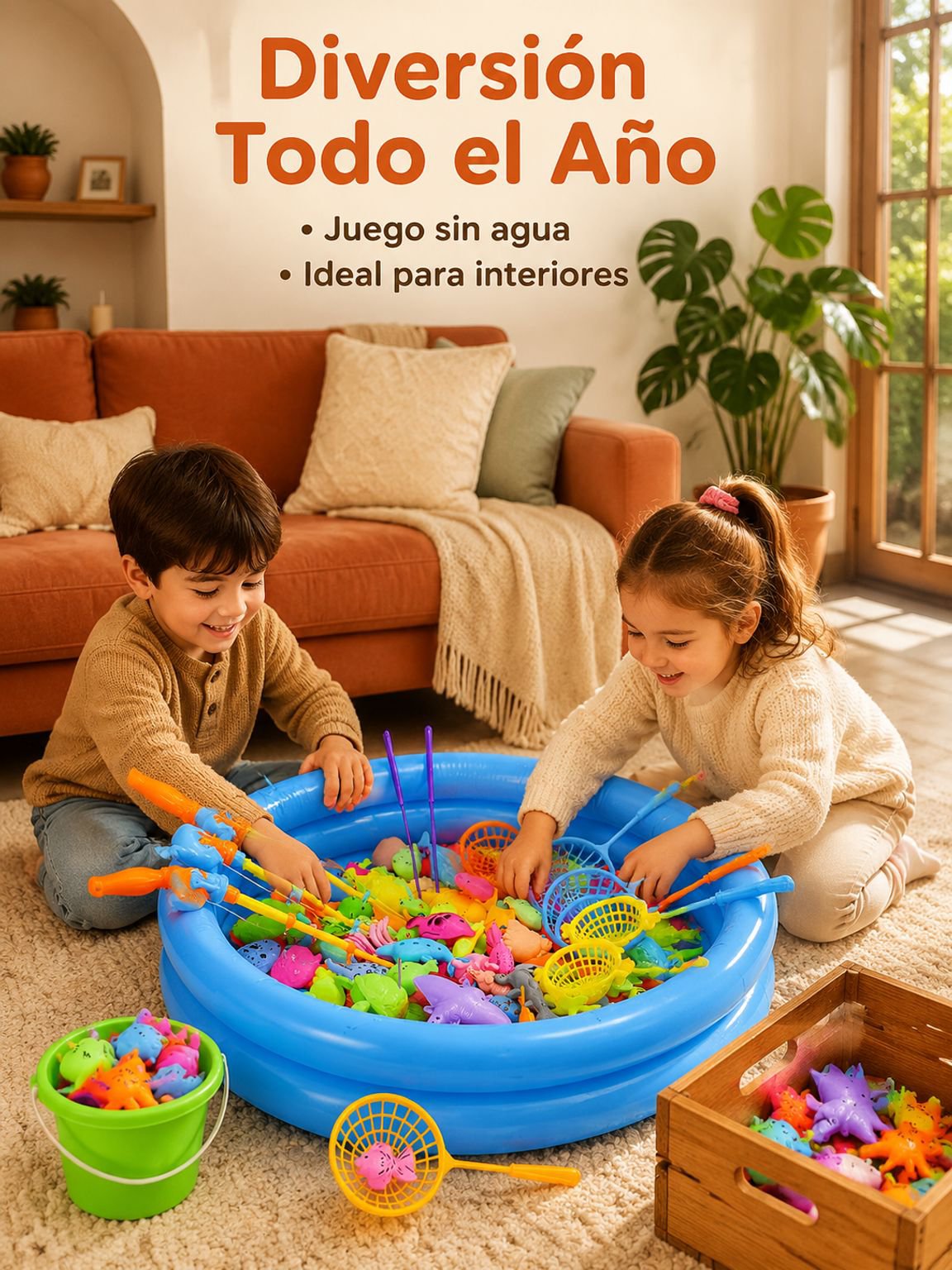 Piscina inflable de pesca para niños