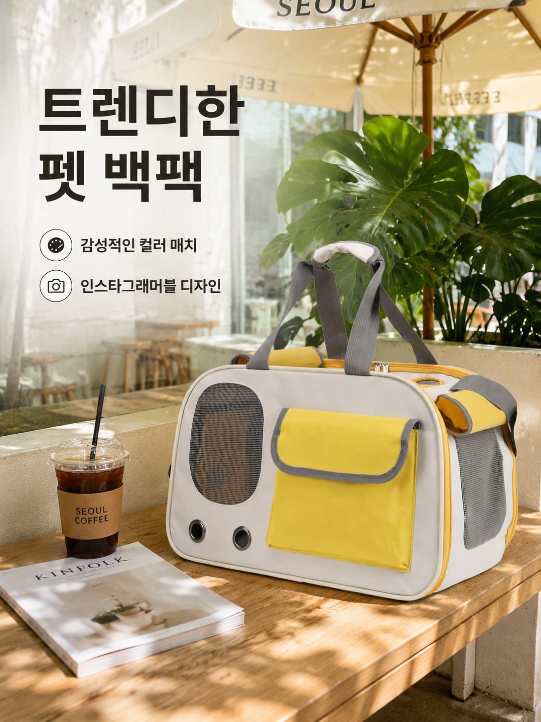 휴대용 반려동물 통풍 백팩