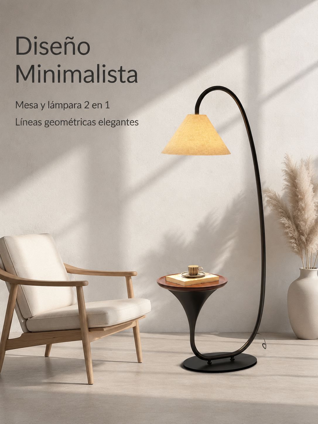 Lámpara de pie de diseño minimalista