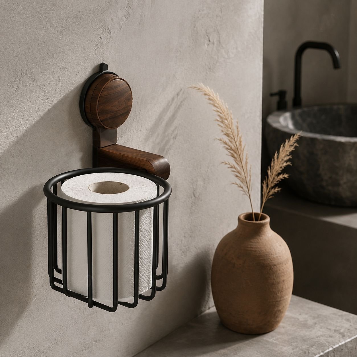 Cesta para guardar papel higiénico
