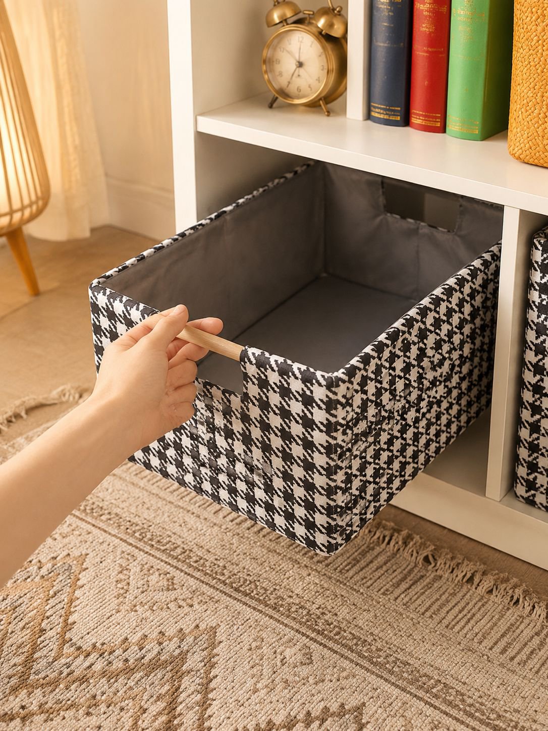 Durable and stylish fabric organizer for eco-conscious homes
