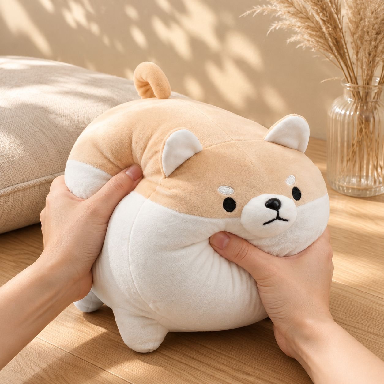 Almohada adorable de tigre y elefante acostados