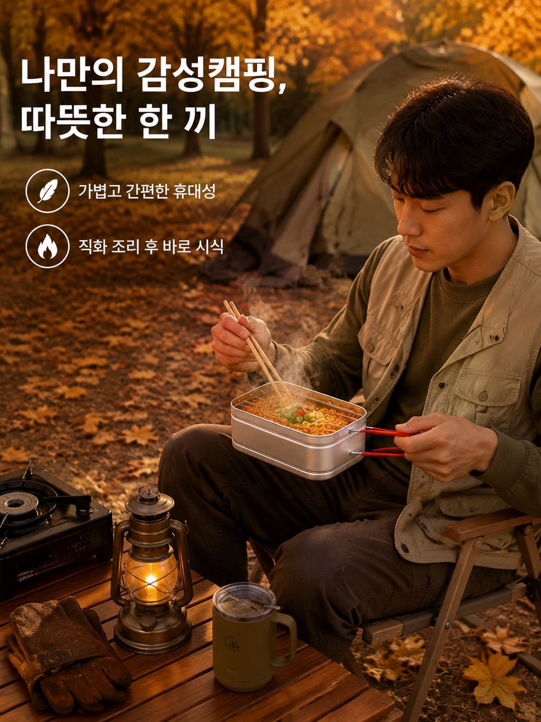 캠핑용 다기능 알루미늄 도시락통