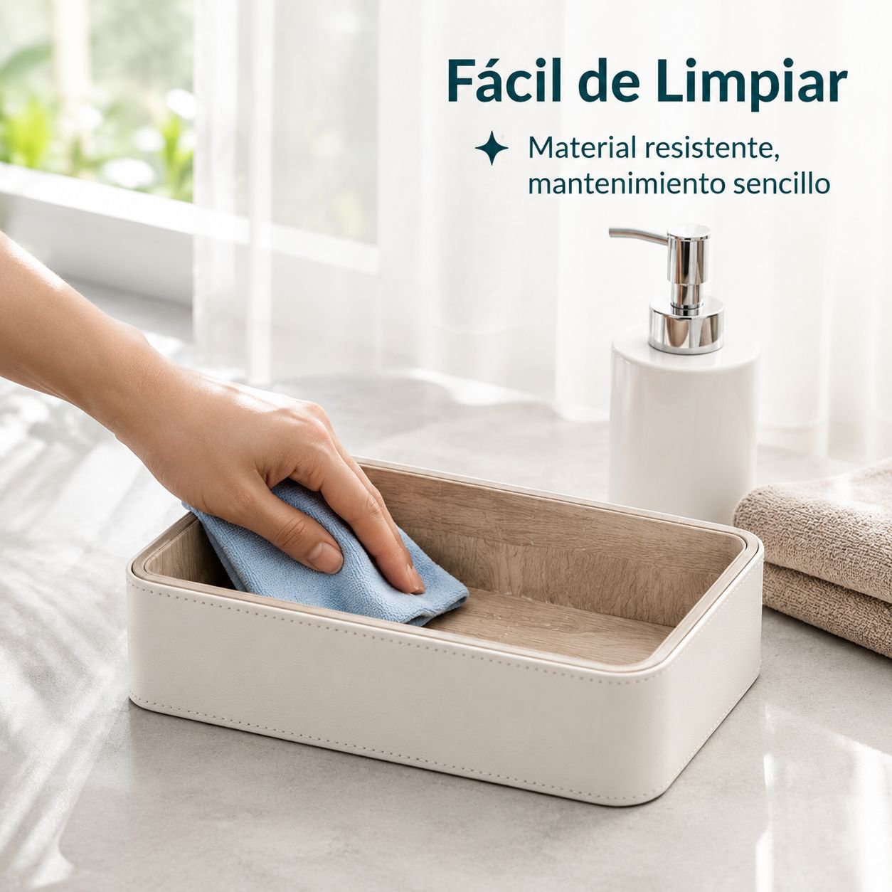 Bandeja para guardar llaves de entrada y objetos diversos