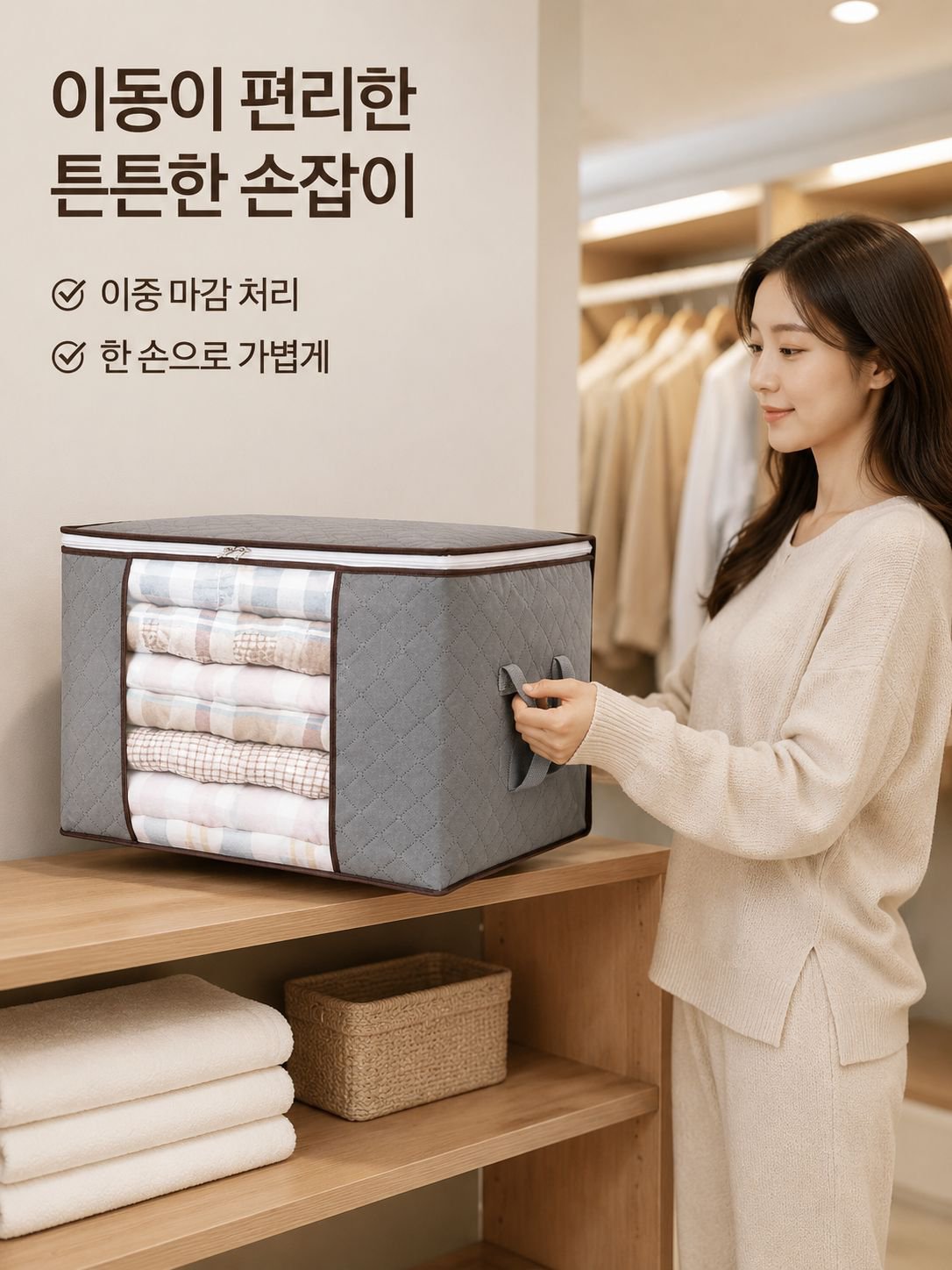 옷 정리 및 보관용 가방