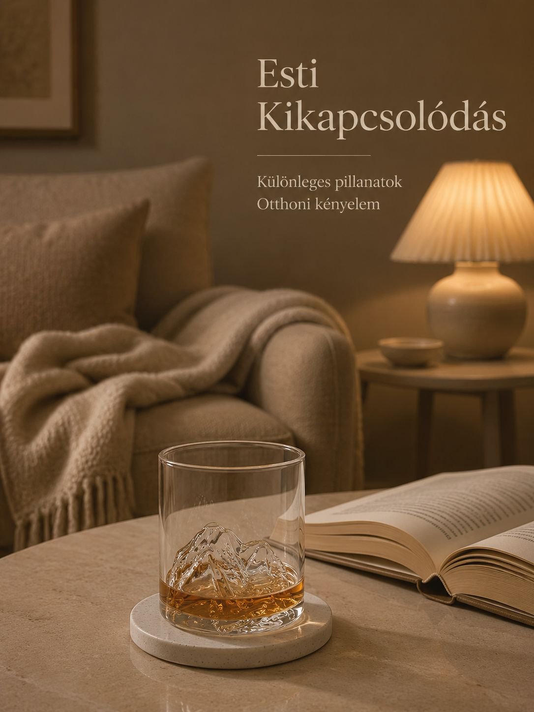 Átlátszó háztartási whisky pohár