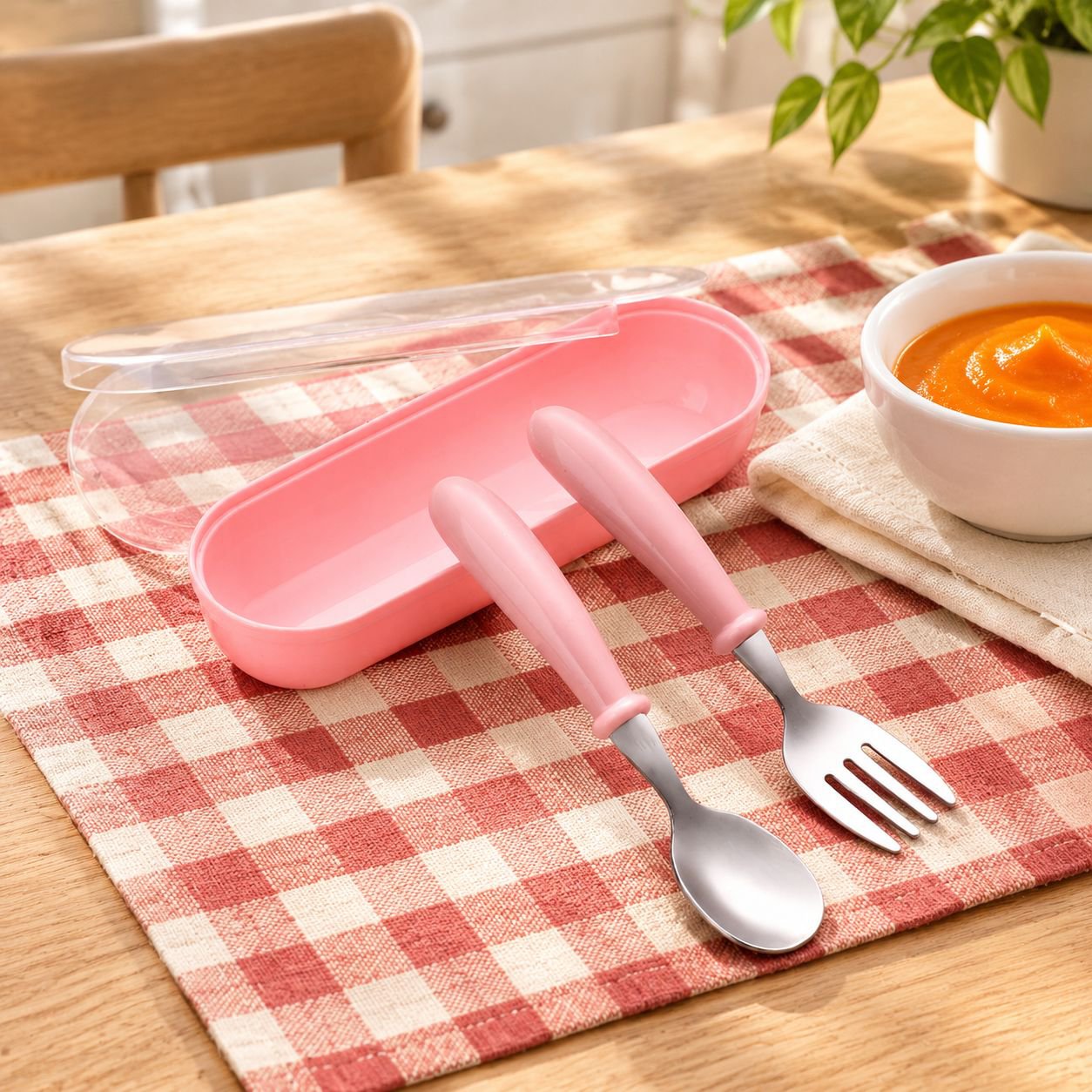 Stainless Steel Children's Tableware Set