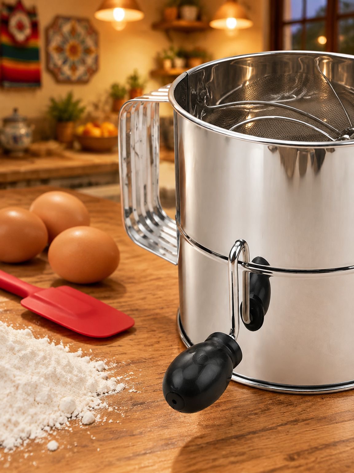 Colador de harina ideal para pasteles y pan