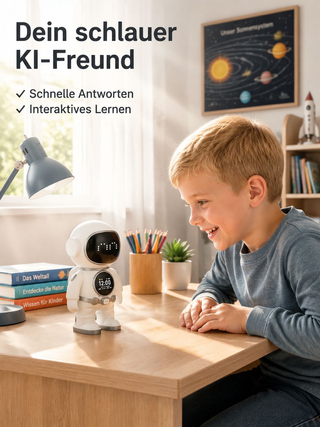 DeepSeek Doubao Smart AI Toy, Dialog-KI-Roboter, Chat-Begleiter, WLAN-Bluetooth-Lautsprecher, Lernma
