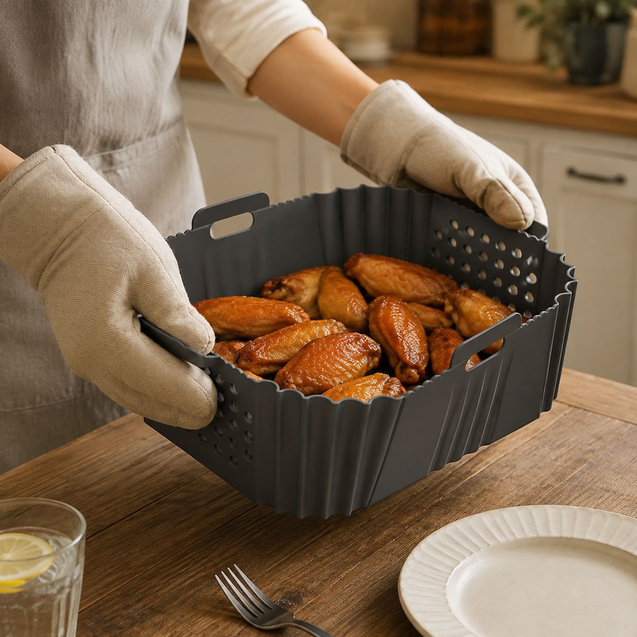 Plat de cuisson en silicone pour friteuse JMY-Air