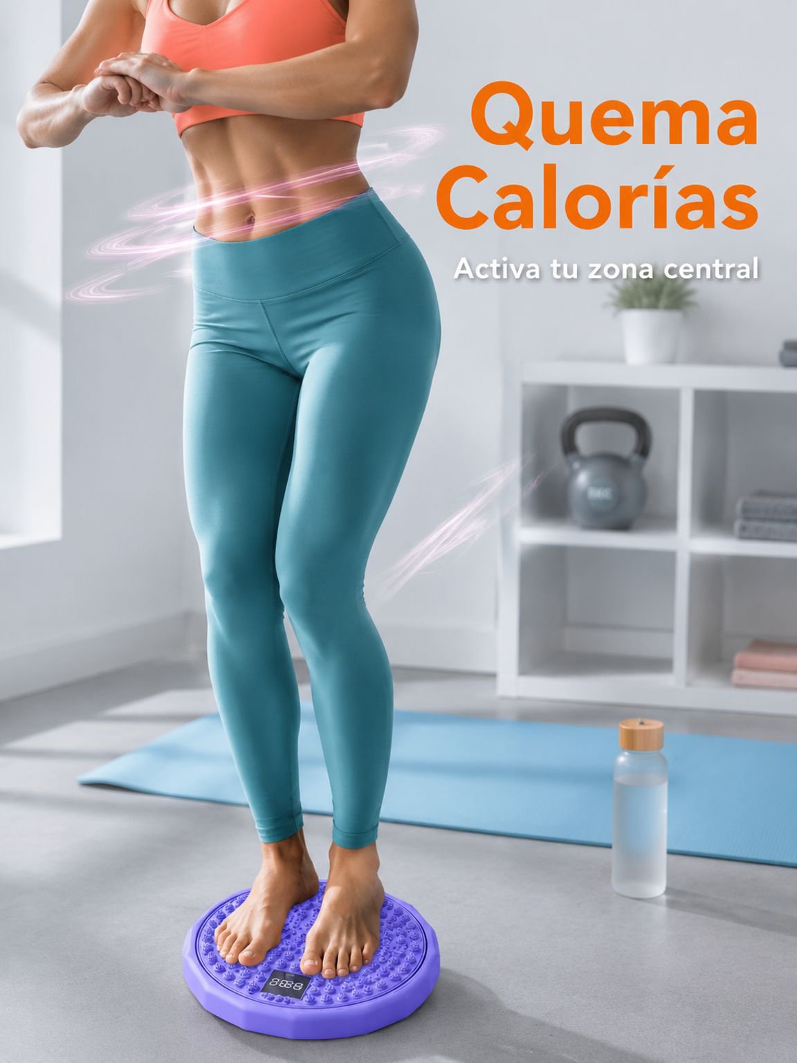 Tabla de masaje para pies multifuncional en uso