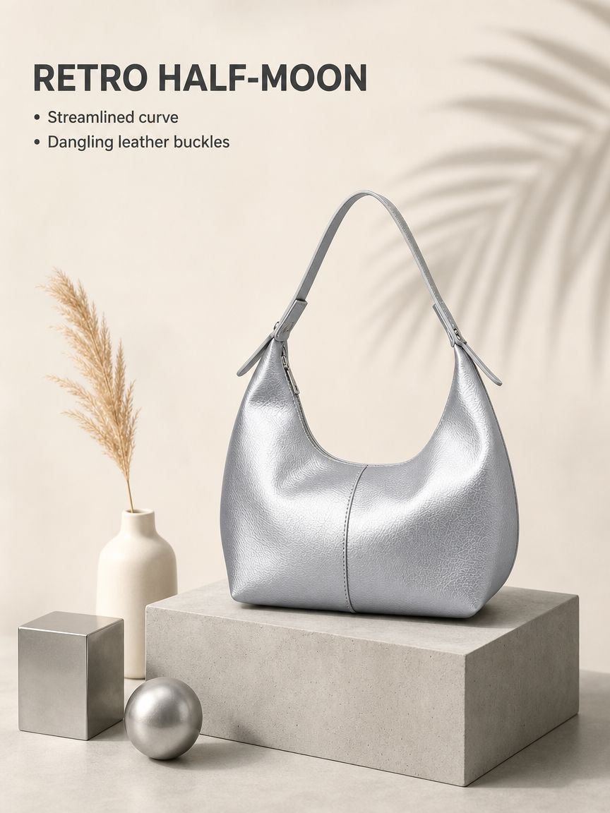 Fashion Casual Women's Bag New Underarm Dumpling Bag