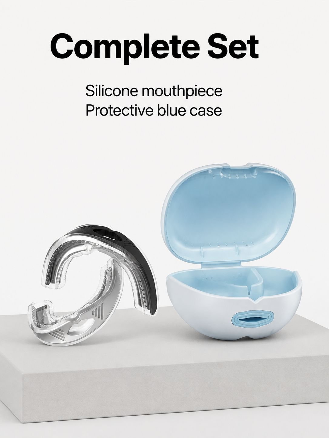 Ergonomic design silicone snore guard for comfort