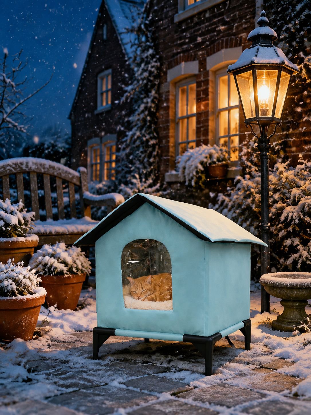 Waterdicht kattenhuis voor buiten