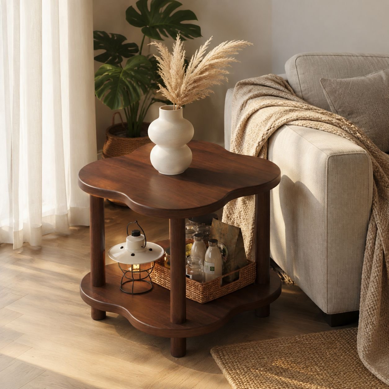 Kleiner Couchtisch/Quadratischer Wohnzimmertisch