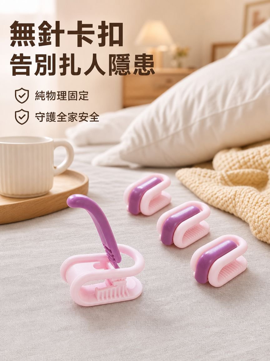 無針被子固定器