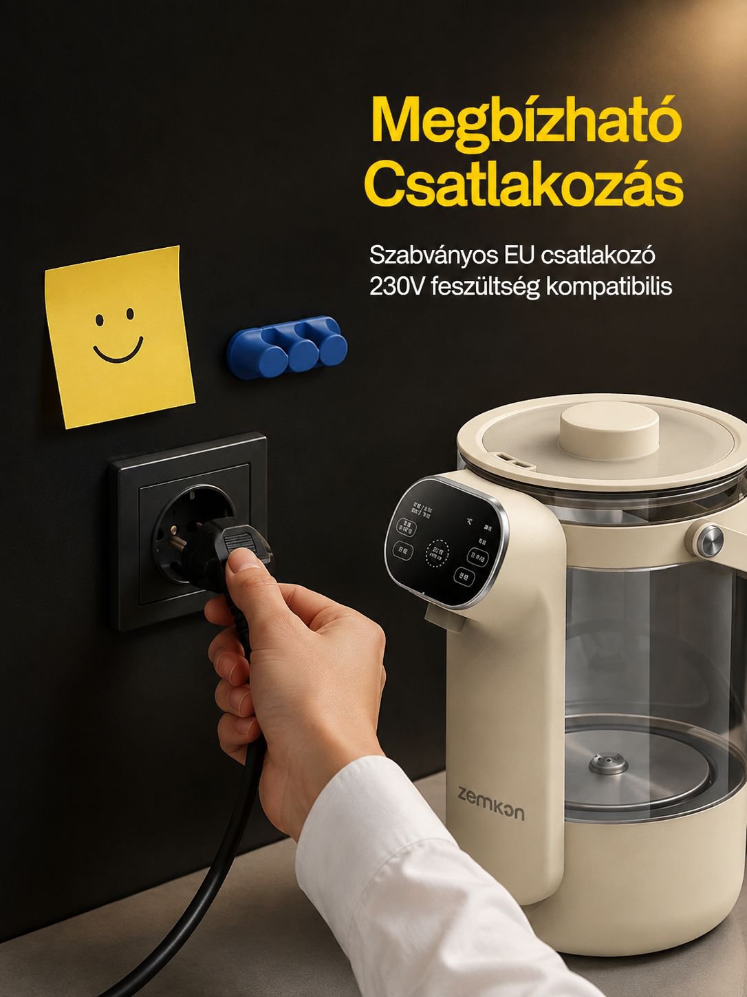 Energiatakarékos vízforraló állandó hőmérséklet szabályozással