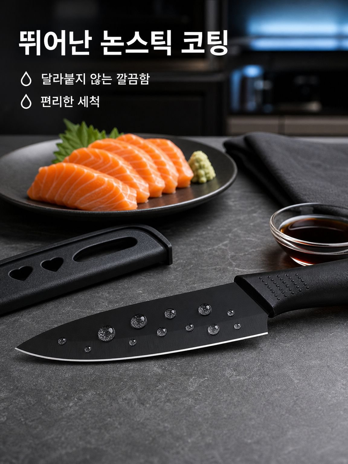 수도꼭지 배수 걸이 바구니 사용 예시